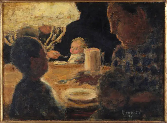 Frokost under lampen - Pierre Bonnard
