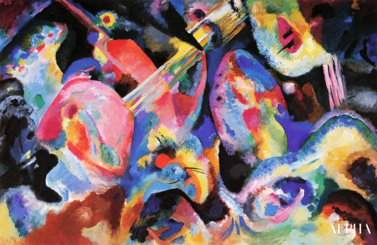 Déluge d'improvisation - Vassily Kandinsky - Reproductions de tableaux et peintures haut de gamme