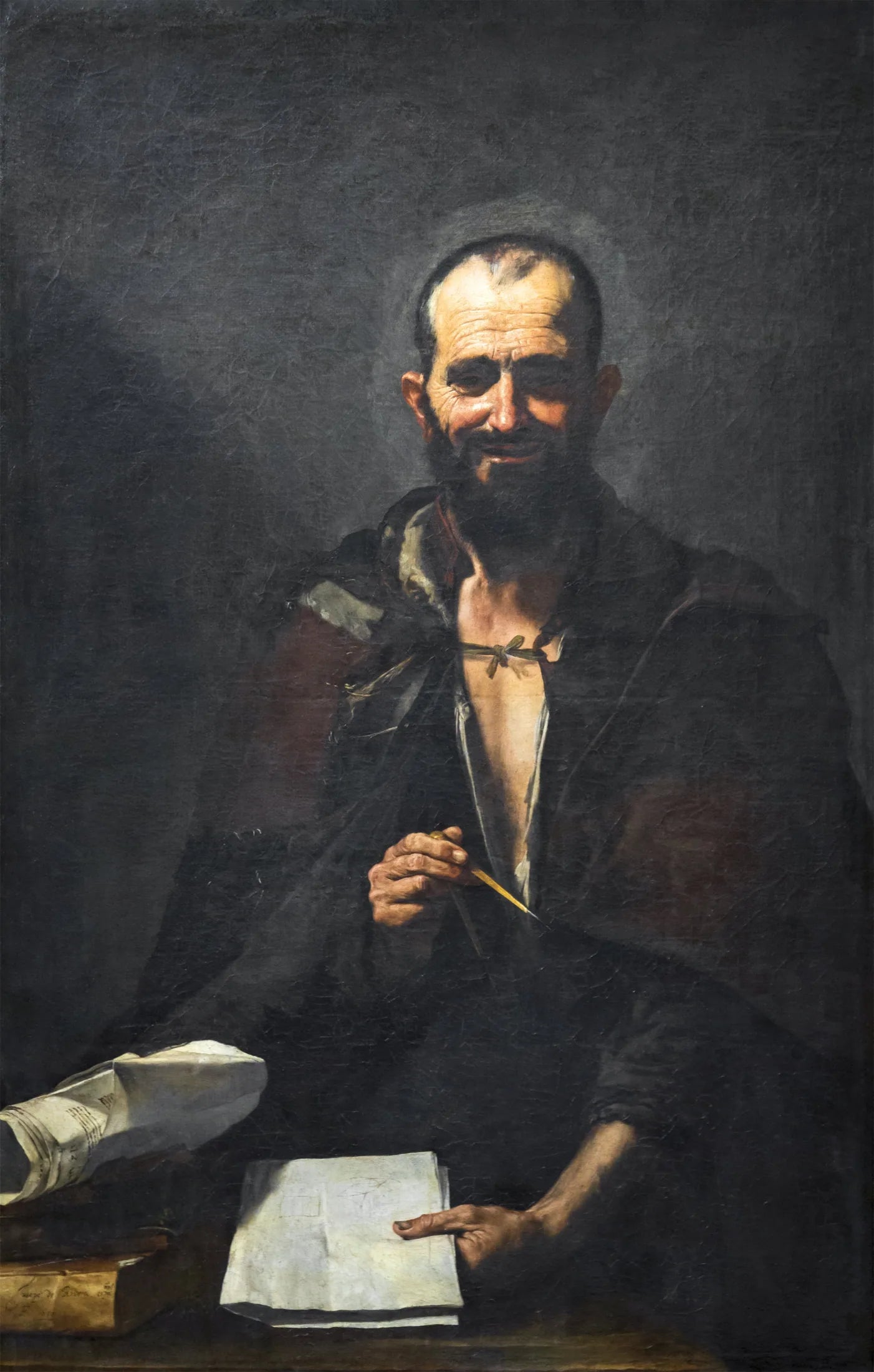 Démocrite - Jusepe de Ribera image 1 reproduction artisanale de tableau