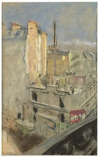 Demolition af Calais-gade (60.1.1) - Édouard Vuillard