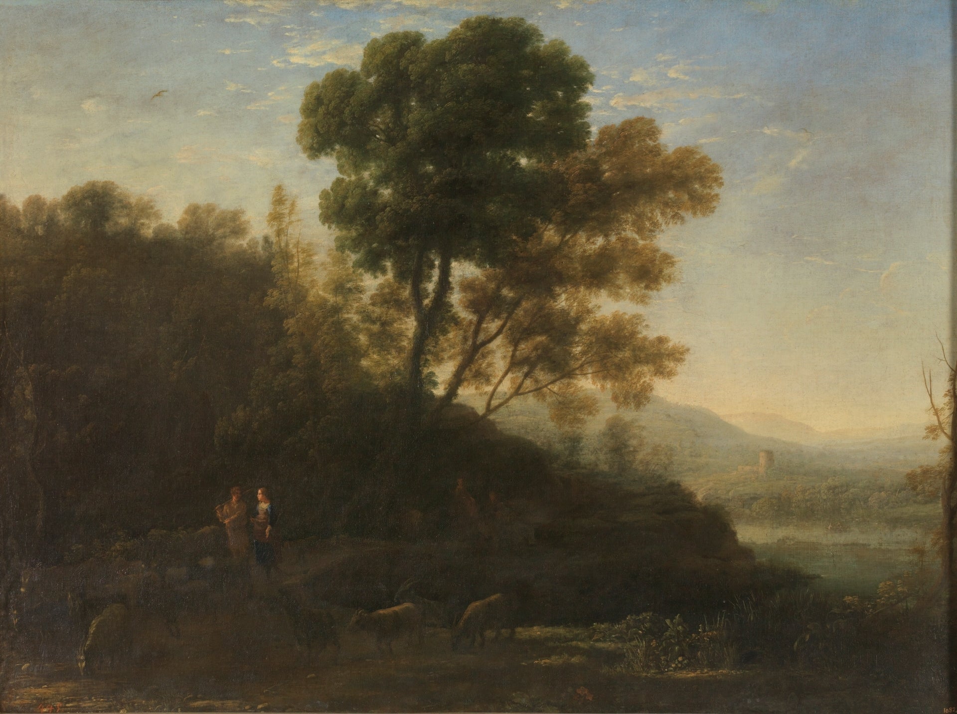 Afgang med flokken - Claude Lorrain