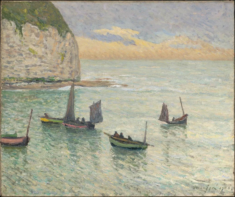Afgang af fiskerbåde, Yport - Maxime Maufra
