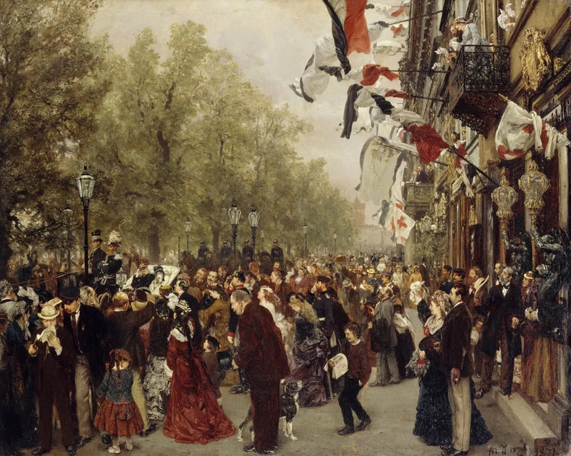 Afrejse af Kong Wilhelm I til hæren den 31. juli 1870 - Adolph von Menzel