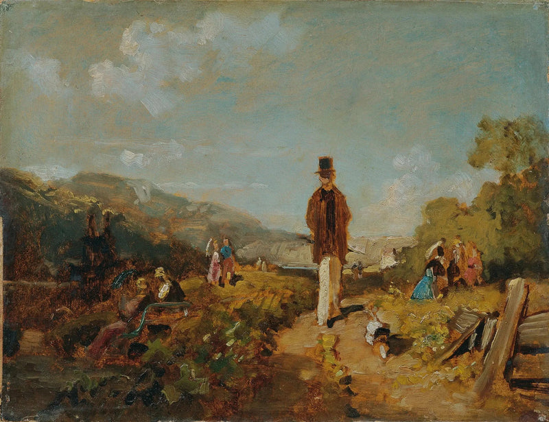 Carl Spitzweg reproduktion af maleri