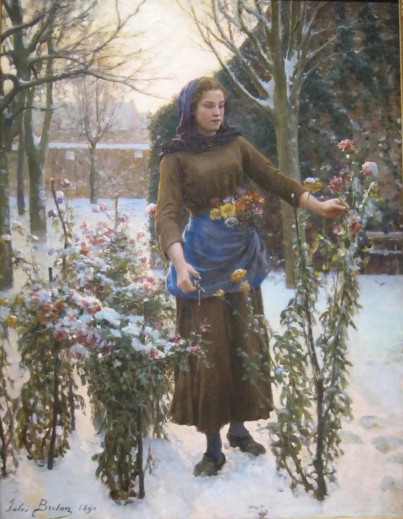 Sidste blomster - Jules Breton