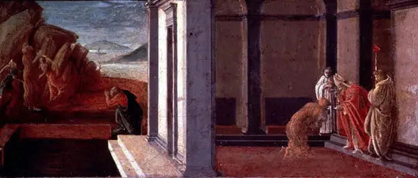 De sidste øjeblikke af hellige Marie Magdalene - Sandro Botticelli