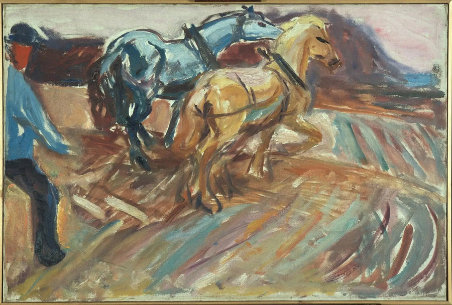 Bag ploven - Edvard Munch