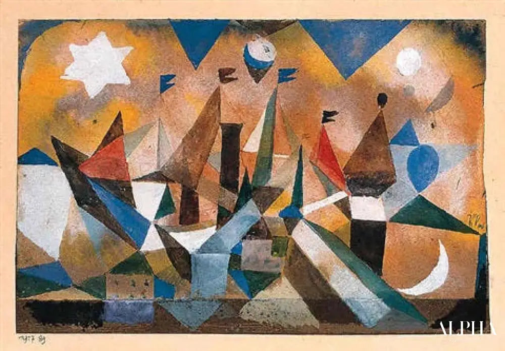 Des bateaux qui naviguent, attendant la tempête - Paul Klee - Reproductions de tableaux et peintures haut de gamme