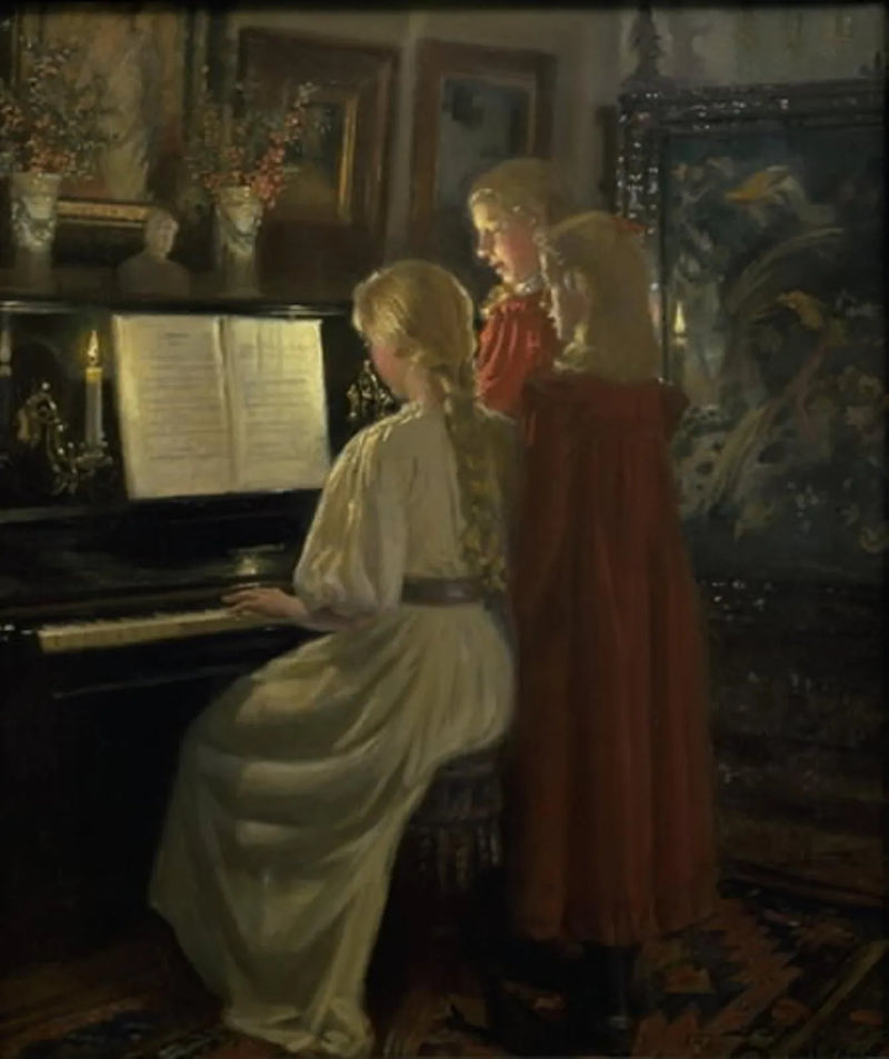 Børn der synger - Michael Peter Ancher