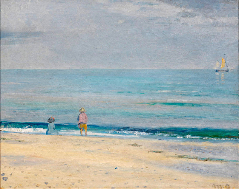 Børn på stranden. - Michael Peter Ancher