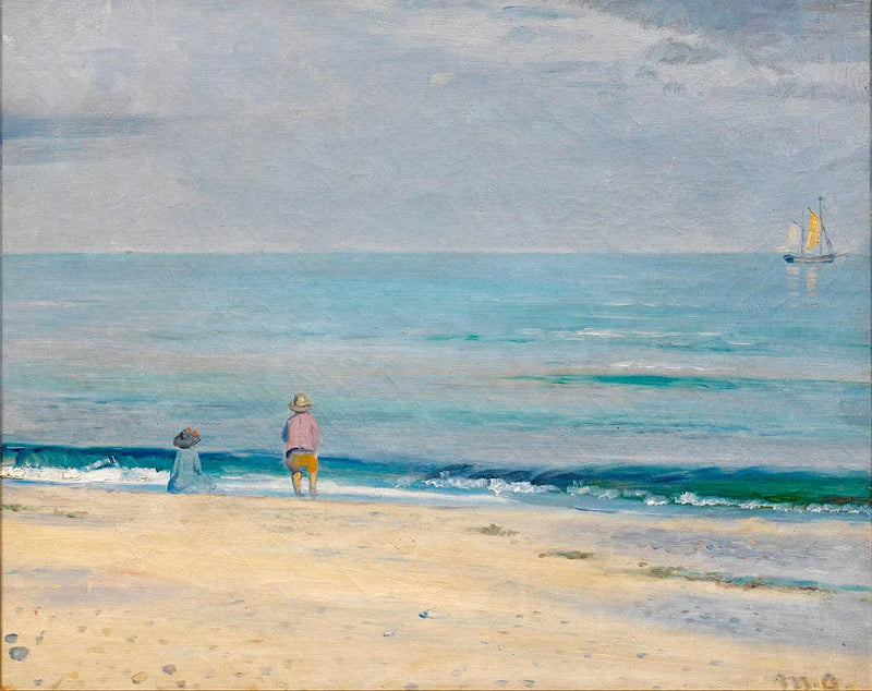 Børn på stranden. - Michael Peter Ancher