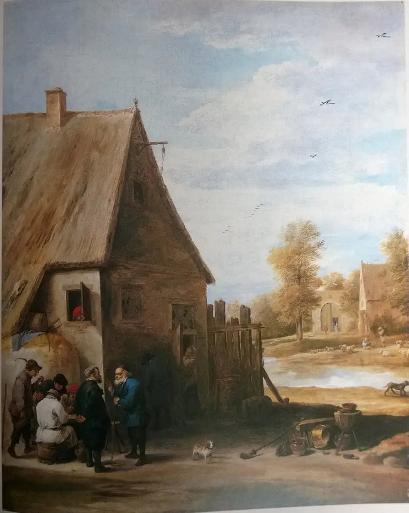 En landmand foran en kro - David Teniers den Yngre