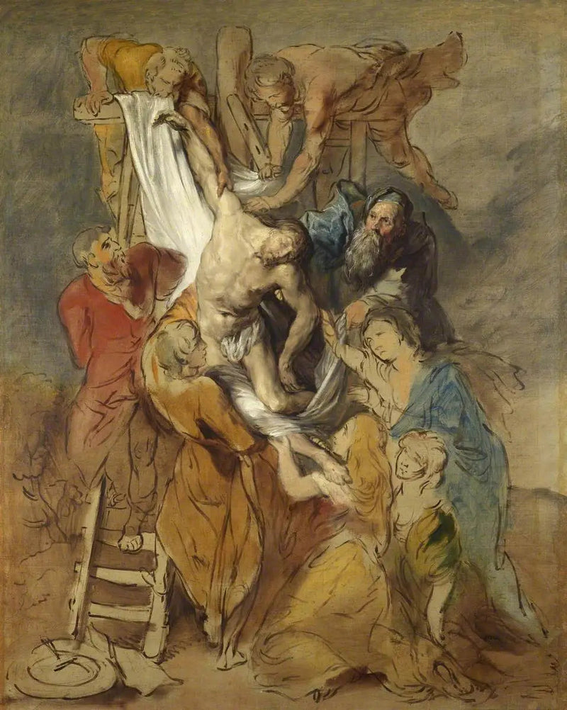 Korsfæstelsen (efter Pierre Paul Rubens) - Thomas Gainsborough
