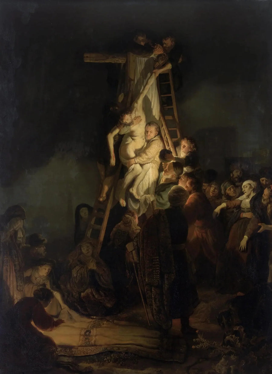 Descente de croix - Rembrandt image 1 copie peinte à la main à l’huile