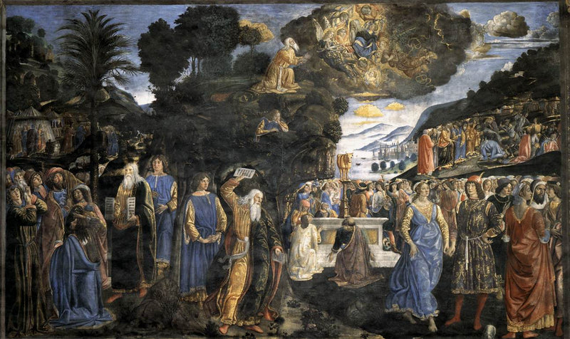 Udspringet af Mount Sinai - Cosimo Rosselli