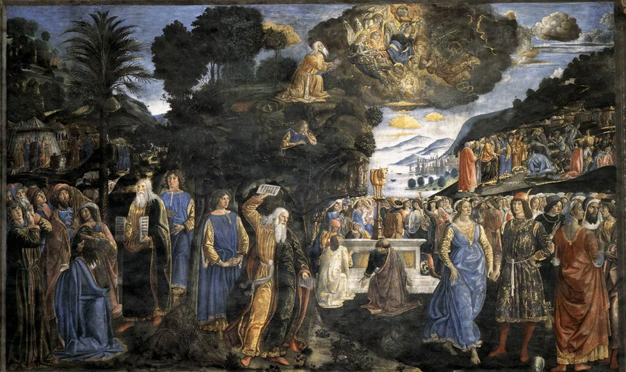 Udspringet af Mount Sinai - Cosimo Rosselli