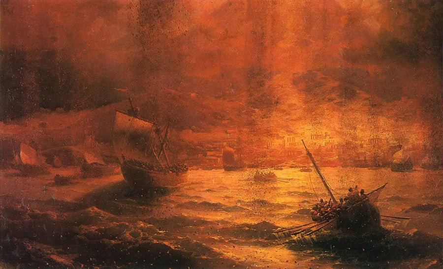 Pompeji-ødelæggelse - Ivan Aïvazovski