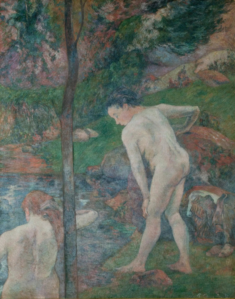 To badende kvinder - Paul Gauguin