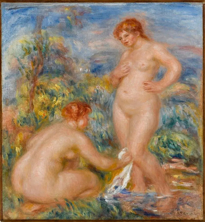 To badende kvinder - Pierre-Auguste Renoir