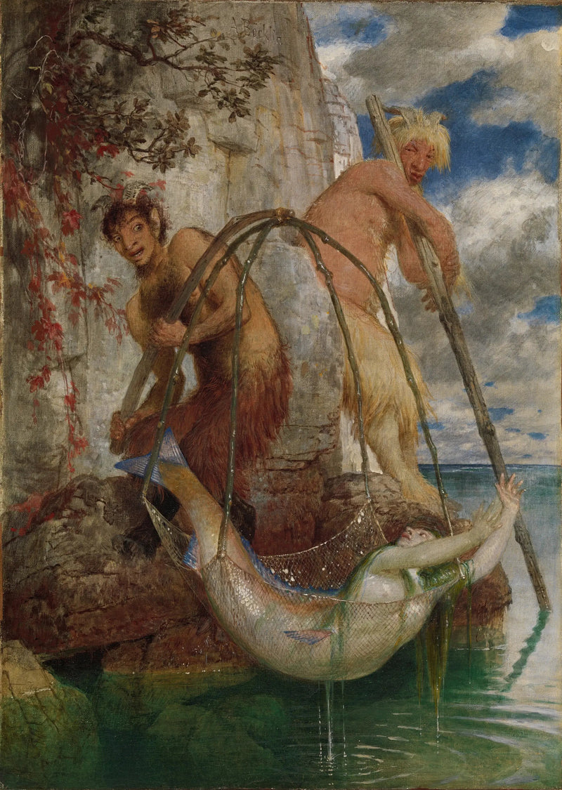 To fiskepander - Arnold Böcklin