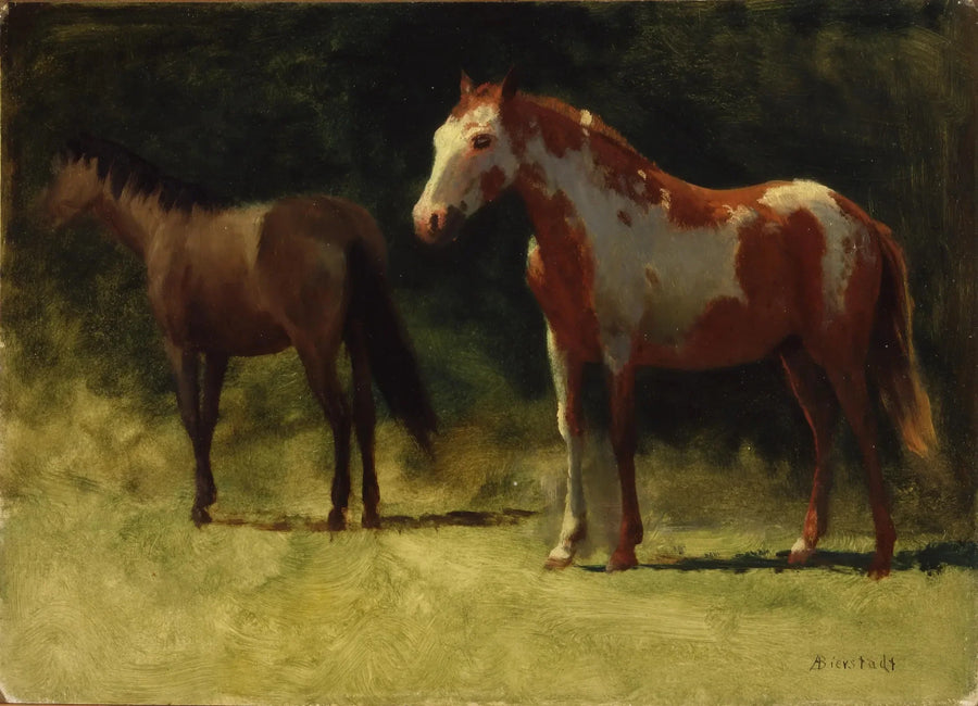 To heste - Albert Bierstadt