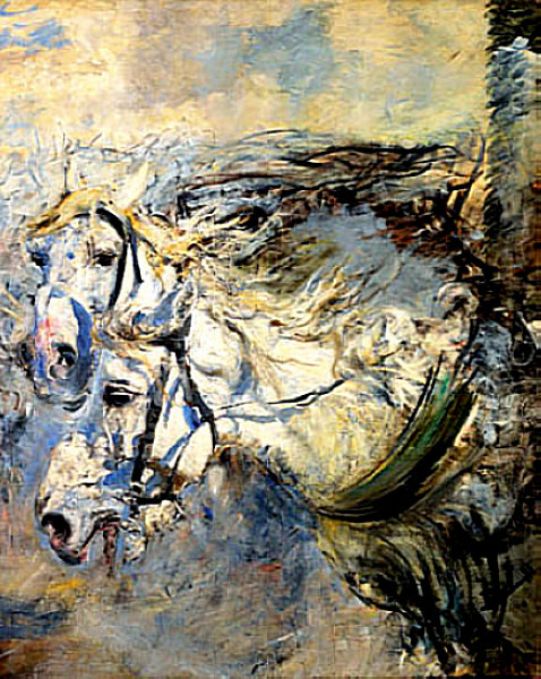 To hvide heste - Giovanni Boldini