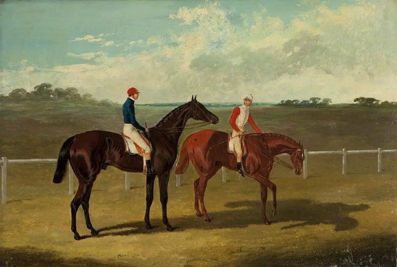 To heste af race – « Charles XII » og « Euclide » – med deres jockeys - John Frederick Herring, Sr.