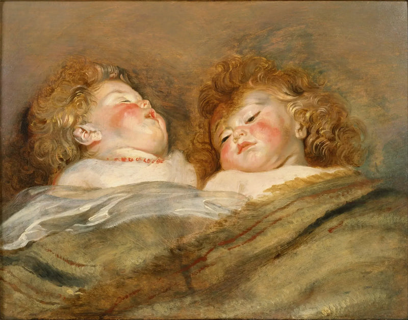 To sovende børn - Peter Paul Rubens