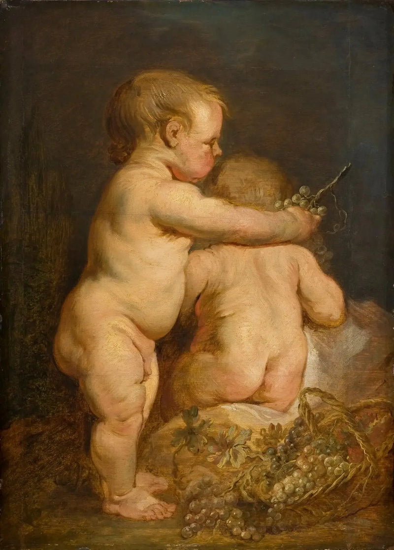 To børn, der er nøgne med druer - Antoine van Dyck