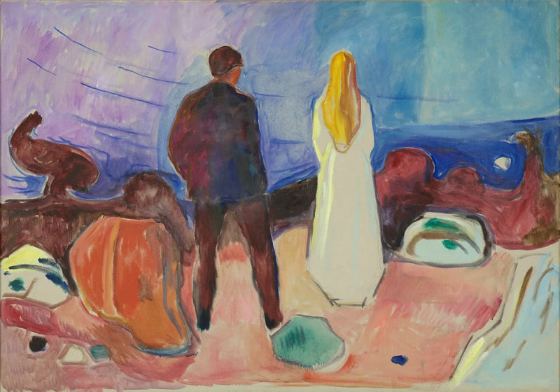 To Mennesker. De Ensomme - Edvard Munch