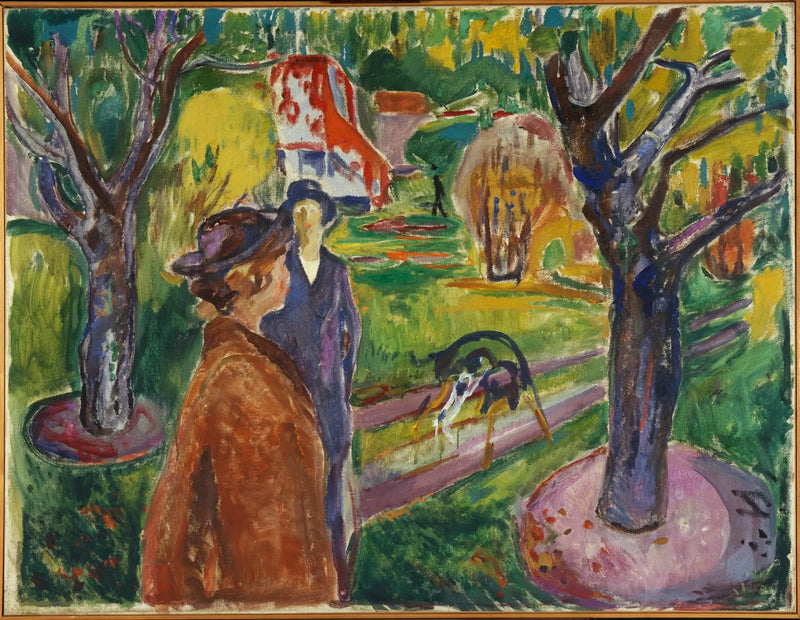 To kvinder i haven - Edvard Munch