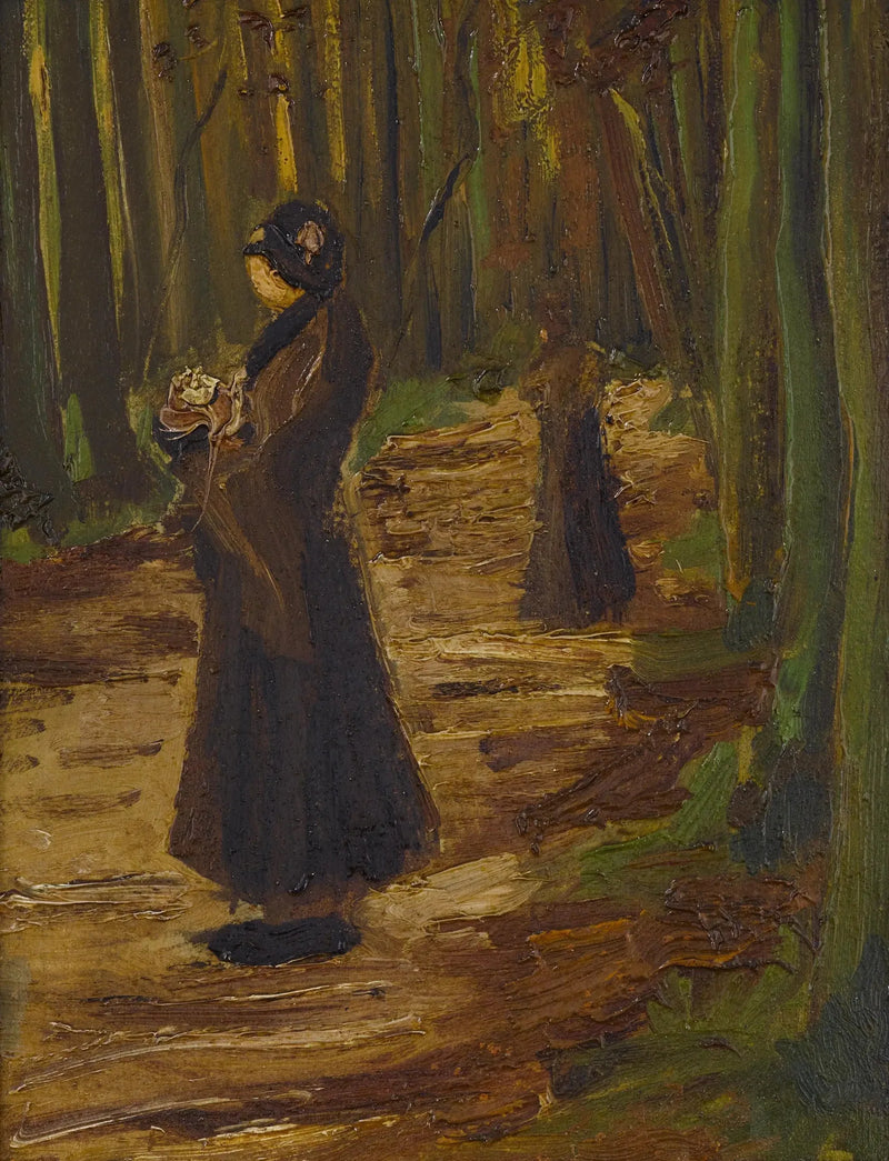 To kvinder i skoven - Vincent van Gogh
