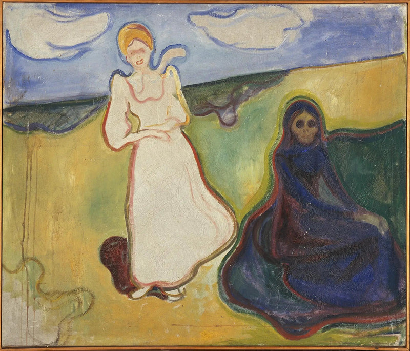 To kvinder i et landskab - Edvard Munch