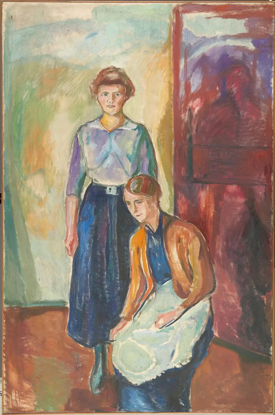 To kvindelige tjenestepiger - Edvard Munch