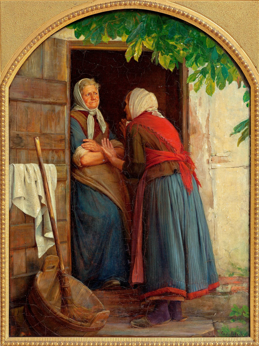 To kvinder, der taler - Carl Heinrich Bloch