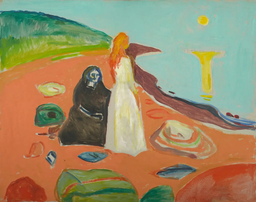 To Kvinder ved Bredden - Edvard Munch