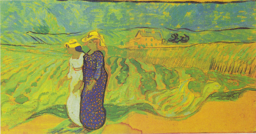 To kvinder gennem marker - Vincent van Gogh