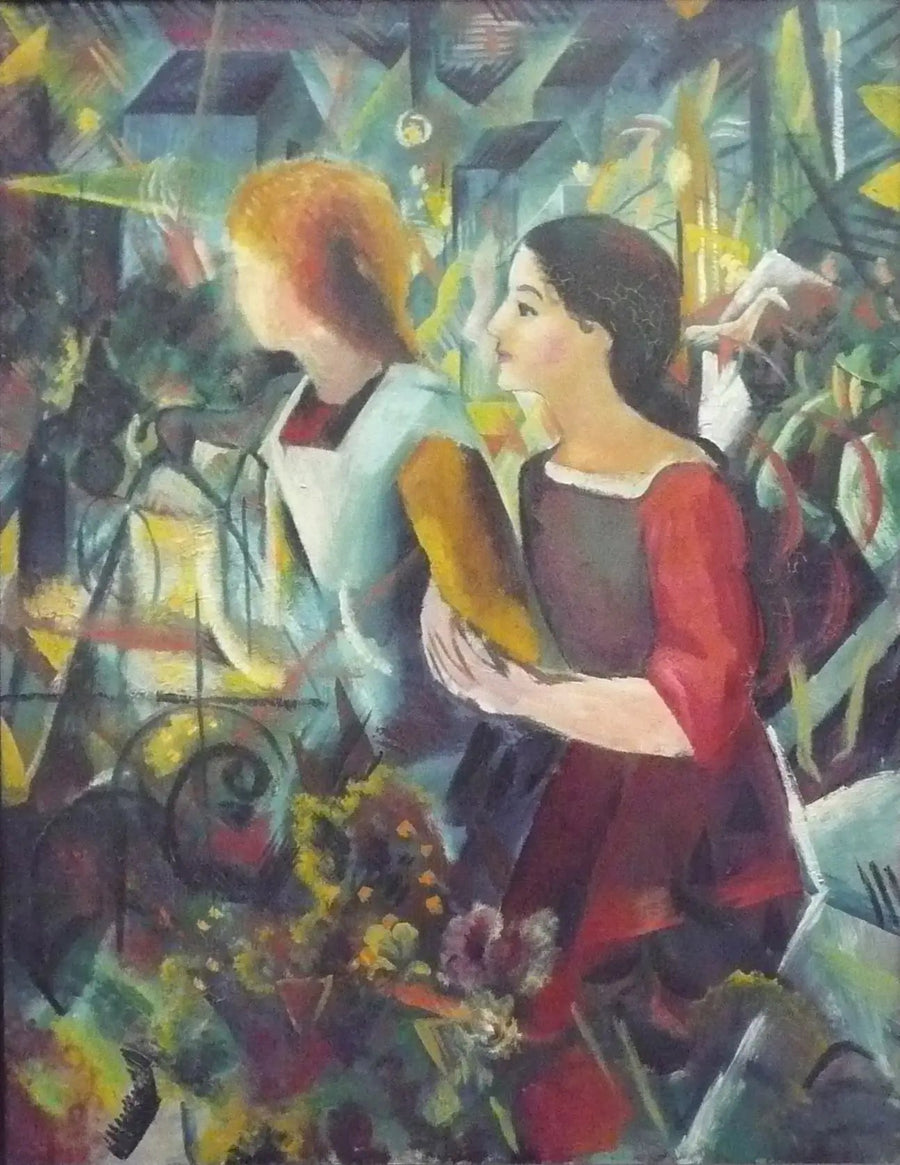 To piger - August Macke
