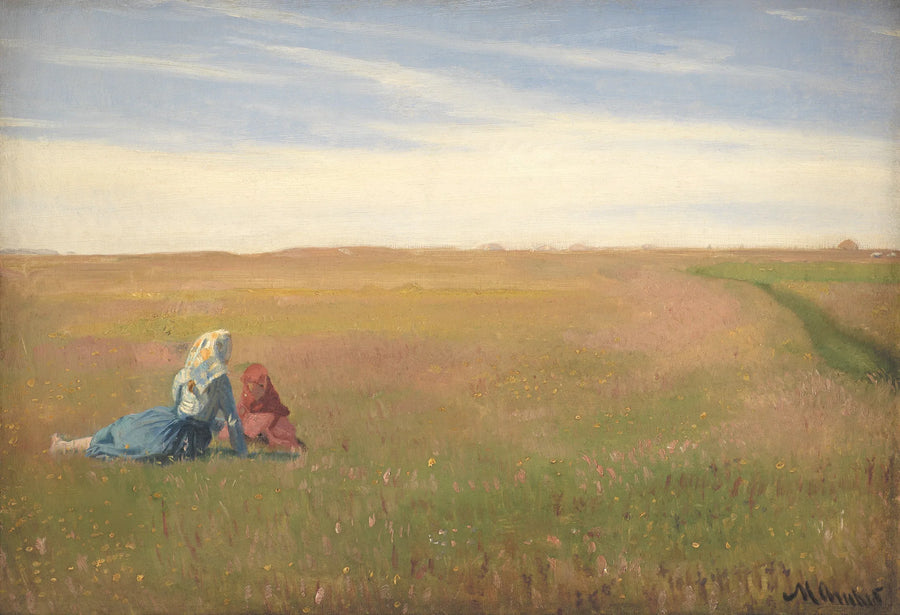 To piger i en Champion. Sommerdag - Michael Peter Ancher