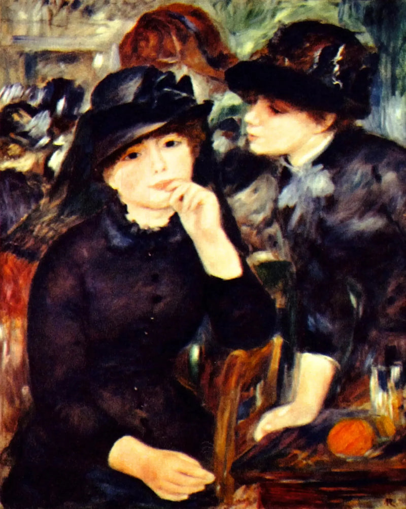 To piger i sort - Pierre-Auguste Renoir