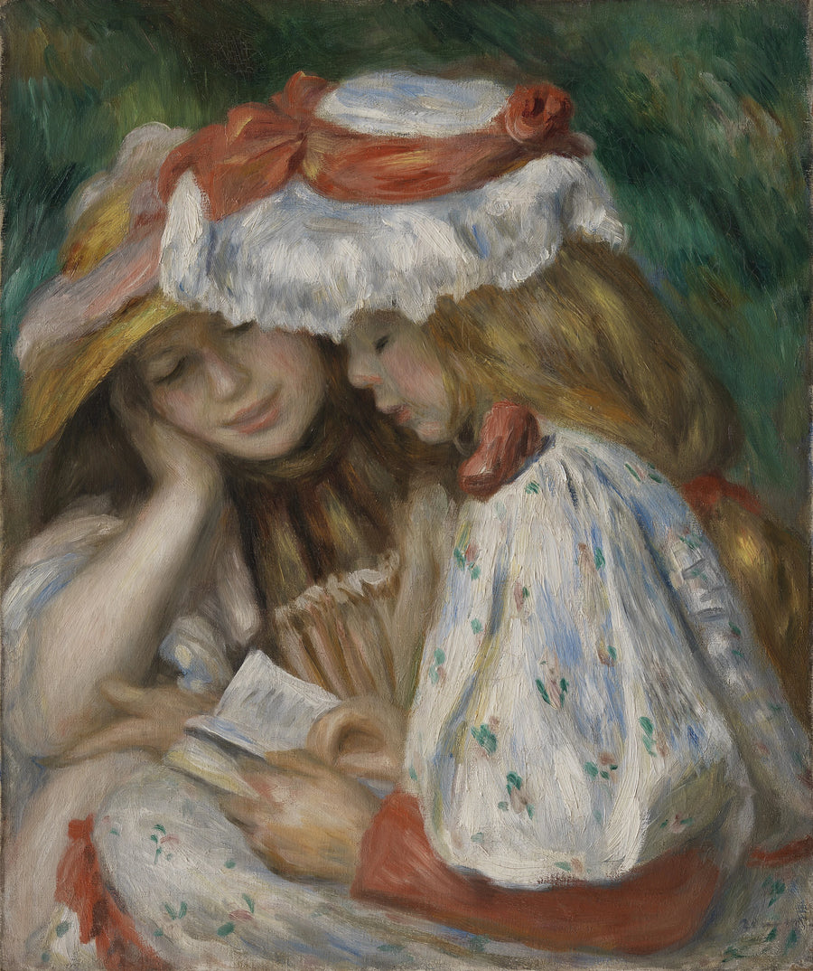 To piger læser - Pierre-Auguste Renoir