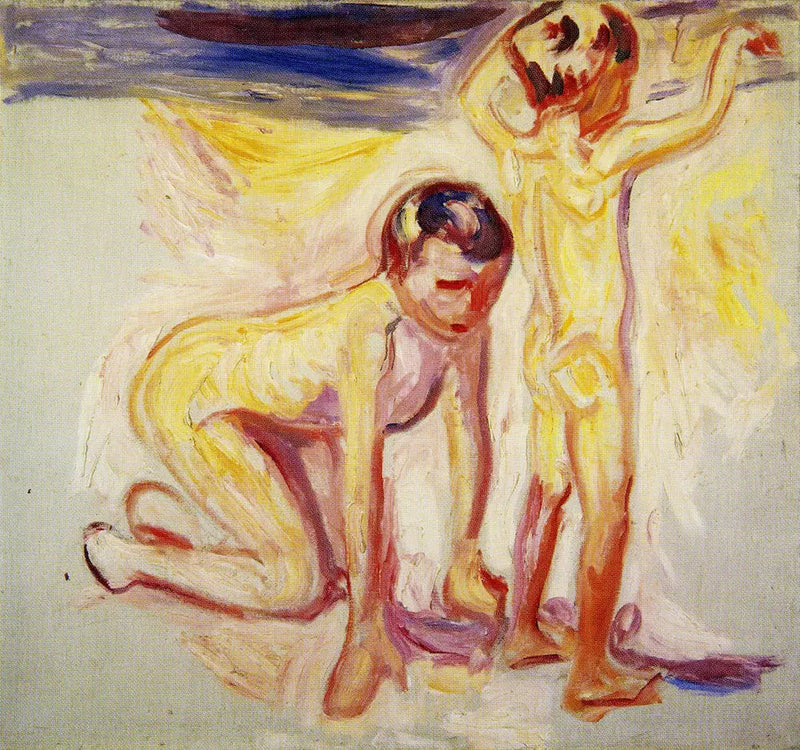 To drenge på stranden - Edvard Munch
