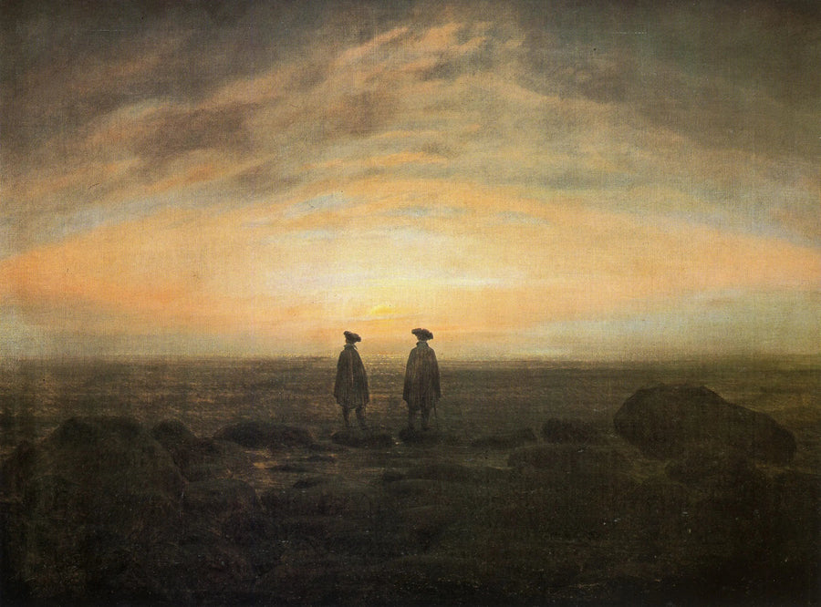 To mænd ved havet - Caspar David Friedrich
