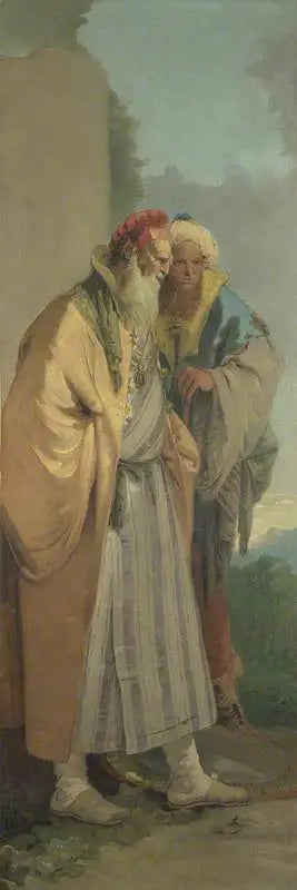 To mænd i orientalsk kostume - Giovanni Battista Tiepolo