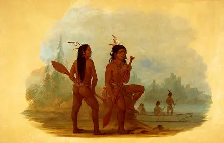 Deux unge mænd Hyda - George Catlin