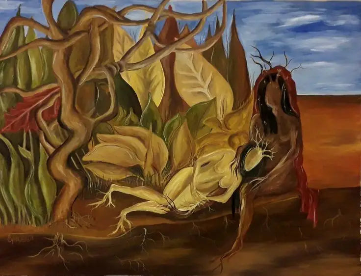 To nøgne i en skov - Frida Kahlo