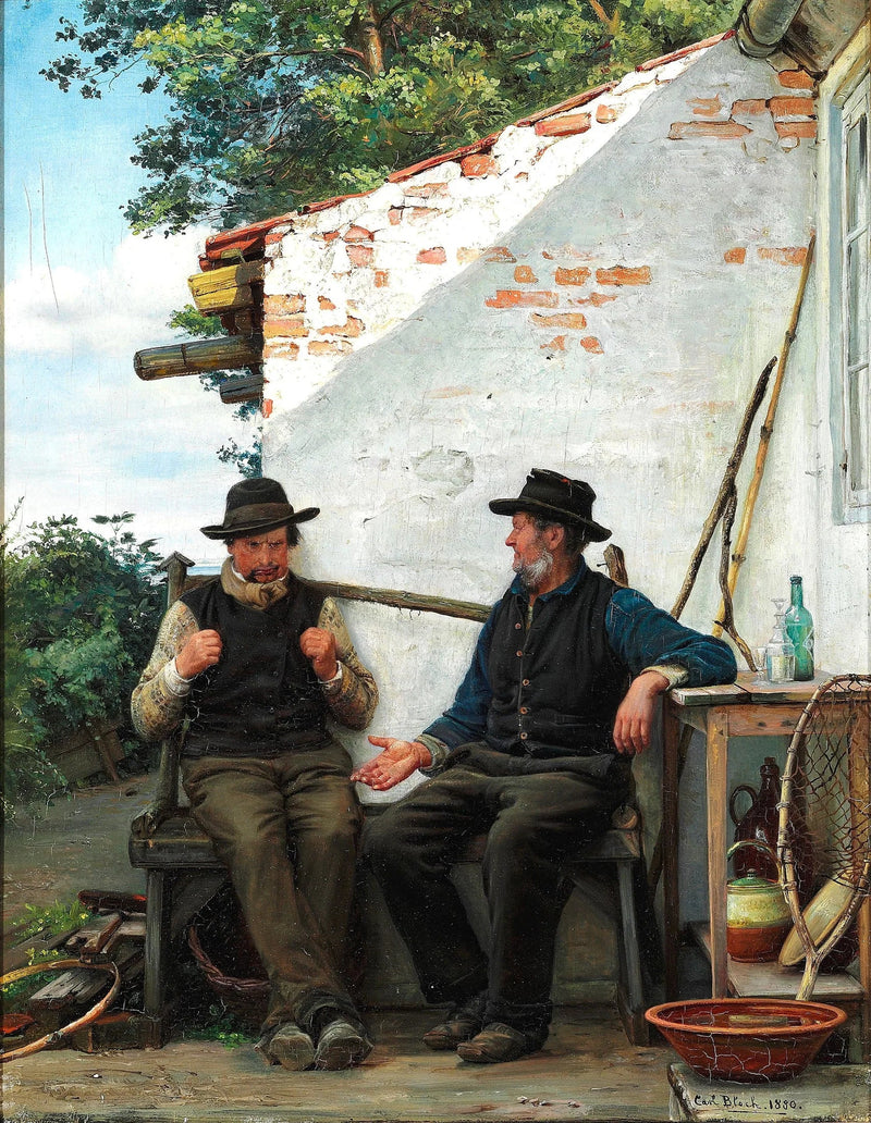 To fiskere, der taler sammen - Carl Heinrich Bloch