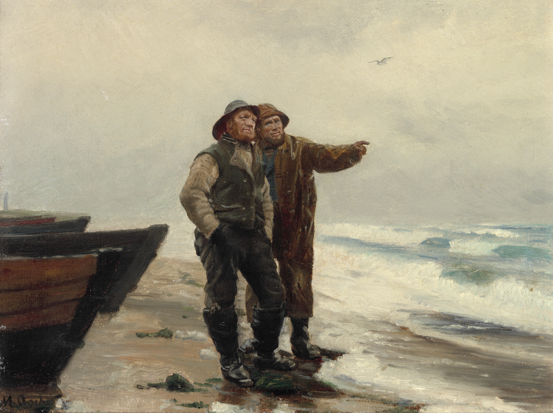 To fiskere, Ole Svendsen og Anthon Fedder Henriksen. -Michael Peter Ancher
