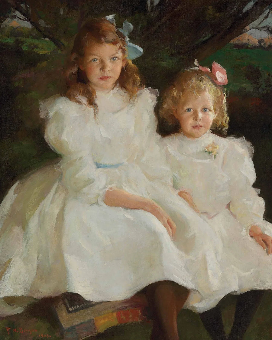 To små piger - Frank Weston Benson