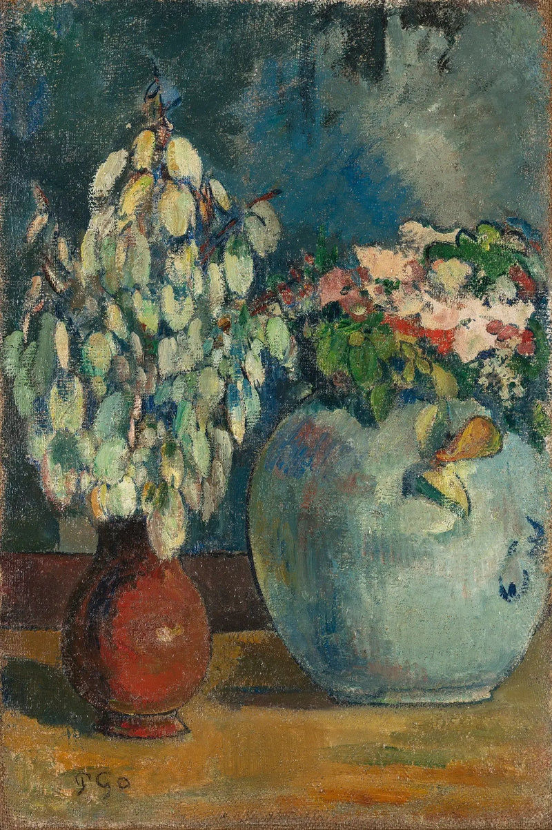 To blomster vaser - Paul Gauguin